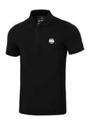 Koszulki sportowe męskie - Pit Bull Koszulka Polo Jersey Slim Fit Small Logo Black - miniaturka - grafika 1