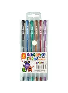 HASTA DLUGOPIS GEL 6KOL METALC SA-GO6M ETUI PLAST - Przybory szkolne - miniaturka - grafika 1