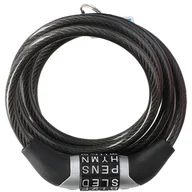 Zabezpieczenia do roweru - DUNLOP Dunlop - Zapięcie do roweru z szyfrem (Czarny) 8711252029221BLACK - miniaturka - grafika 1