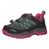 Buty dla chłopców - CMP Kids Rigel Low Trekking Shoe WP, Niskie buty wspinaczkowe Unisex - Dzieci, Cement Pink Fluo, 28 EU - miniaturka - grafika 1