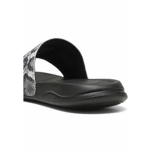 Damskie klapki Popcat 20 Snake Chic PUMA Black Silver Metallic - Klapki i japonki damskie - miniaturka - grafika 1