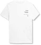 Koszulki męskie - T-shirt męski 4F SS23TTSHM313 - biały XXL - miniaturka - grafika 1