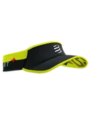 Czapki i chusty sportowe damskie - COMPRESSPORT Daszek biegowy ULTRALIGHT VISOR V2 FLASH black/fluo yellow - miniaturka - grafika 1