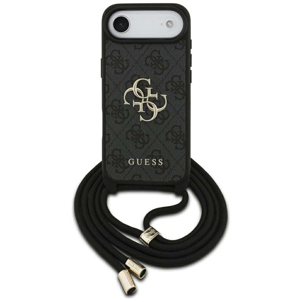 Etui Guess 4G Big Logo Cord Stap Crossbody do iPhone Air czarny
