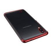 Etui i futerały do telefonów - Clear Color case żelowy pokrowiec etui z metaliczną ramką Samsung Galaxy A10 czerwony - miniaturka - grafika 1