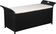 Ławki ogrodowe - Elior ławka ogrodowa Cain, czarna 4119 - miniaturka - grafika 1