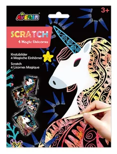 wydrapywanki 4 magiczne jednorożce - Zabawki kreatywne - miniaturka - grafika 1