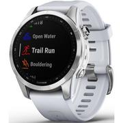 Smartwatch - Garmin Garmin Fenix 7S srebrny z białym paskiem [010-02539-03] 010-02539-03 - miniaturka - grafika 1