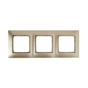 Klawisze i ramki - Simon KONTAKT Ramka 3-krotna 54 złoty mat DR3/44 - miniaturka - grafika 1