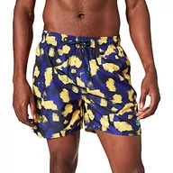 Kąpielówki męskie - ARENA M Fundamentals Allover Boxer Swim Trunks dla mężczyzn, Navy Multi, XL - miniaturka - grafika 1