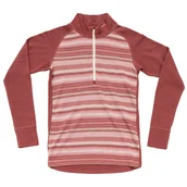 Bluzy sportowe damskie - Bluza damska Devold Signature Merino 230 Zip Wmn Rozmiar: M / Kolor: czerwony - miniaturka - grafika 1