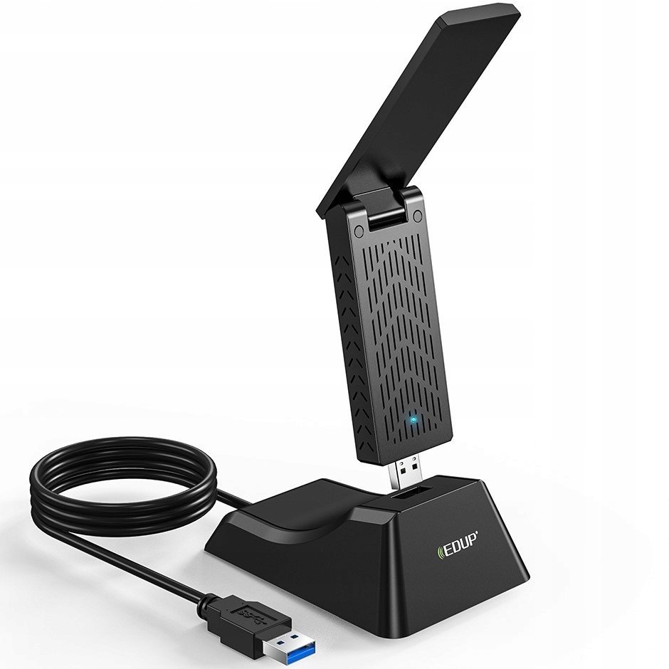 Karta sieciowa Reolink Karta sieciowa zewnętrzna bezprzewodowa EDUP WiFi 6 USB EP-AX1675GS