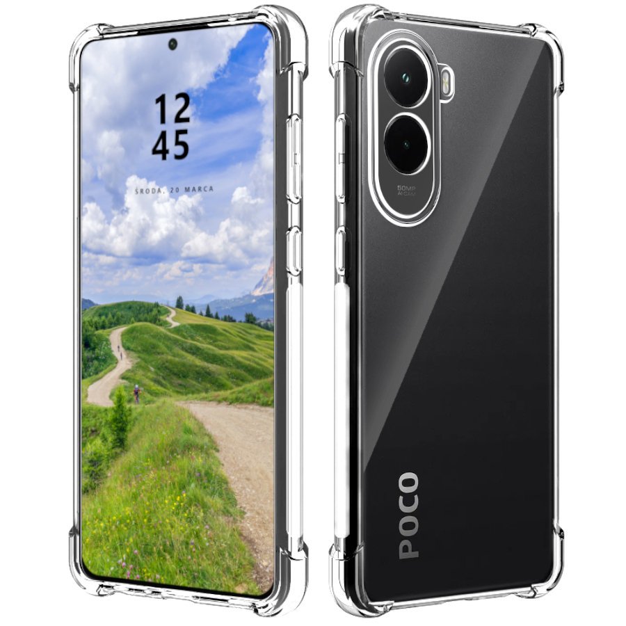 Etui do Poco M7 4G PANCERNE OCHRONNE SHOCKPROOF CLEAR CASE