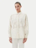 Koszule damskie - Bruuns Bazaar Koszula Calamus Felina BBW4538 Biały Regular Fit - miniaturka - grafika 1