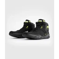 Kimona, stroje i obuwie - Venum Buty Zapaśnicze Training Camp 4.0 Black/Neon Green - miniaturka - grafika 1