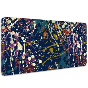 Mata z nadrukiem na biurko Akwarela plamy 100x50 cm, Dywanomat - Podkładki na biurko - miniaturka - grafika 1