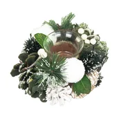 Świeczniki - Świecznik Ozdobny Boże Narodzenie Zimowy - miniaturka - grafika 1