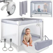 Łóżeczka i kojce - Kojec Turystyczny Składany Podróżny Łóżeczko dla Dziecka Materac Torba 2w1 ZONI - miniaturka - grafika 1