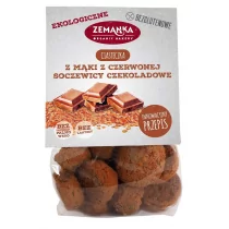 Zemanka CIASTECZKA Z MĄKI Z CZERWONEJ SOCZEWICY CZEKOLADOWE BEZGLUTENOWE BIO 100 g - - Ciastka - miniaturka - grafika 1