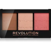 Pozostałe kosmetyki - Makeup Revolution Ultra Sculp & Contour Zestaw do korygowania twarzy Kit Fair C01 11g Z oficjalnej polskiej dystrybucji - miniaturka - grafika 1