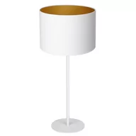 Lampy stojące - Luminex Arden 3452 Lampa stołowa lampka 1x60W E27 biały/złoty - miniaturka - grafika 1
