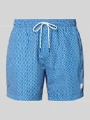 Kąpielówki męskie - Spodenki kąpielowe ze wzorem na całej powierzchni model ‘VIBE’ - miniaturka - grafika 1