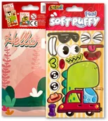 Szkolne artykuły papiernicze - Naklejki puffy Fun with Dino - miniaturka - grafika 1