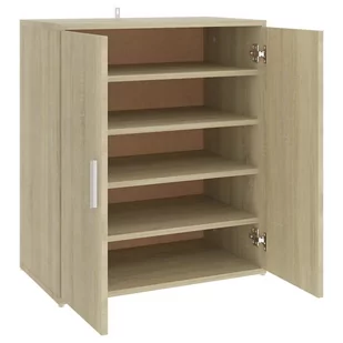 vidaXL Szafka na buty, kolor dąb sonoma, 60x35x70 cm, płyta wiórowa - Szafki na buty - miniaturka - grafika 3