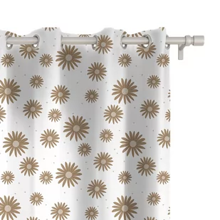 Zasłona dla dzieci BUNNY BLISS wzór D243 | beżowe stokrotki 150 x 300 cm tkanina zaciemniająca - Firany i zasłony dla dzieci Zasłona dla dzieci BUNNY BLISS wzór D243 | beżowe stokrotki 150 x 300 cm tkanina zaciemniająca - Firany i zasłony dla dzieci - miniaturka - grafika 1