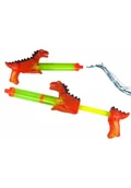 Militaria i wojskowość - Pistolet na wodę dinozaur czerwony 40cm - miniaturka - grafika 1