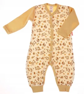 PAJAC długi rękaw rampers , Osiołki BEŻ 104 KLEKLE - Pajacyki dla niemowląt - miniaturka - grafika 1