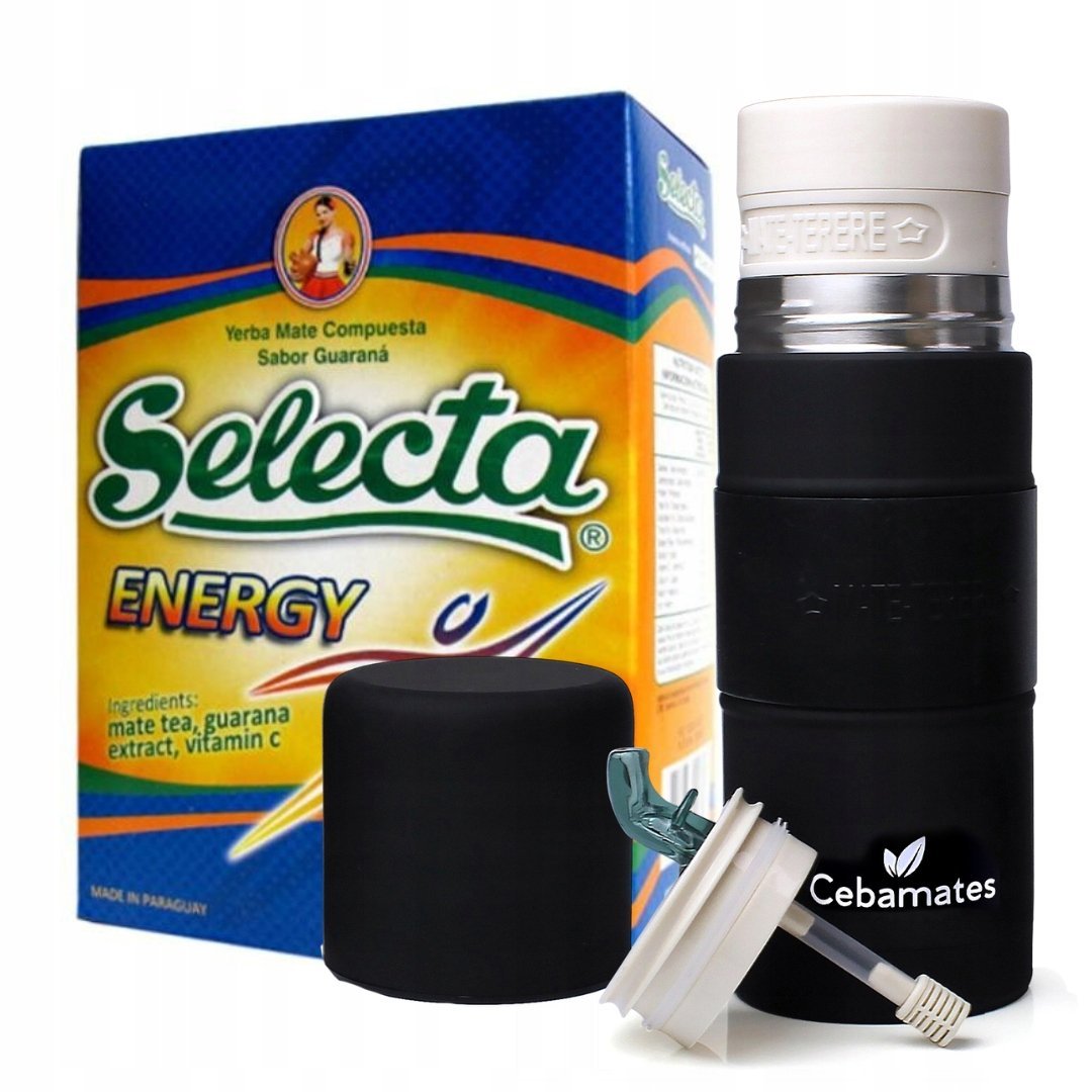Zestaw Yerba Mate SELECTA ENERGY z Guaraną + Yerbomos 3w1