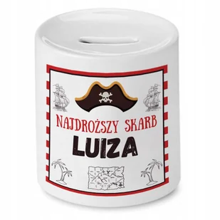 Skarbonka 330 ml Dla Luizy Córki Dziecka Prezent z Nadrukiem ze Zdjęciem - Skarbonki - miniaturka - grafika 1