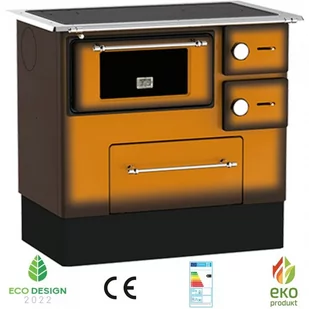 Kuchnia węglowa emaliowana Alfa-Plam REGULAR 46 DE LUX 5kW brązowa Eko Projekt 2022 - Kuchnie węglowe - miniaturka - grafika 1