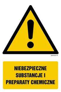 GF041 NIEBEZPIECZNE SUBSTANCJE I PREPARATY CHEMICZNE, FS - FOLIA SAMOPRZYLEPNA FOTOLUMINESCENCYJNA; (100X150MM) - Tablice BHP - miniaturka - grafika 1