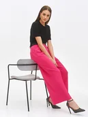 Spodnie damskie - Spodnie damskie różowe - SSP4428RO spodnie długie - TOP SECRET - Odzieżowy sklep internetowy TOP SECRET - miniaturka - grafika 1