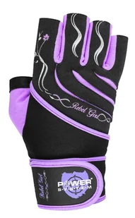 Rękawice fitness Power System  Dámské Fitness Rukavice Rebell Girl Fialové XS - Rękawice do ćwiczeń - miniaturka - grafika 1