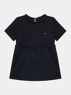 Sukienki i spódniczki dla dziewczynek - Tommy Hilfiger Sukienka codzienna KN0KN01757 Granatowy Regular Fit - miniaturka - grafika 1