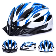 Kaski rowerowe - Kask rowerowy męski damski BIAŁY NIEBIESKI miejski regulowany M L 54-62 cm - miniaturka - grafika 1