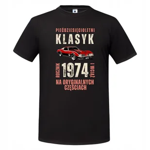 Koszulka męska prezent na 50 urodziny Klasyk na Oryginalnych Częściach 1974 - Koszulki męskie - miniaturka - grafika 1