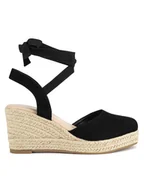 Espadryle damskie - JENNY Espadryle WSS21531-01 Czarny - miniaturka - grafika 1