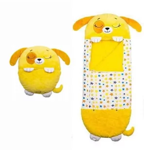 Tm Toys Happy Nappers Śpiwór Dziecięcy - Poduszka Dusty the Puppy żółty Piesek HAPPY 271046 - Śpiworki dla dzieci - miniaturka - grafika 1