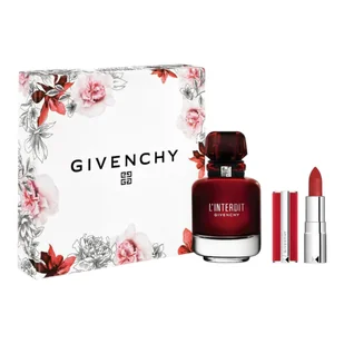 Givenchy L'Interdit Rouge Zestaw: woda perfumowana + minipomadka do ust Le Rouge No. 37 Deep Velvet - Zestawy kosmetyków damskich - miniaturka - grafika 1