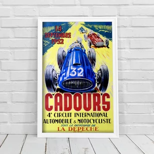 Plakat w stylu retro Cadours Circuit International Automobile Grand Prix - Plakaty Plakat w stylu retro Cadours Circuit International Automobile Grand Prix - Plakaty - miniaturka - grafika 1