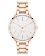 Sukienki - Nine West Sukienka Watch NW/2098WTRG, Różowe złoto - miniaturka - grafika 1