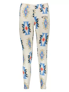 Spodnie sportowe damskie - Billabong Legginsy funkcyjne "Warm Up" ze wzorem - grafika 1