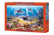 Kolorowanki, wyklejanki - Puzzle 500 Dolphins Underwater Nowa - miniaturka - grafika 1