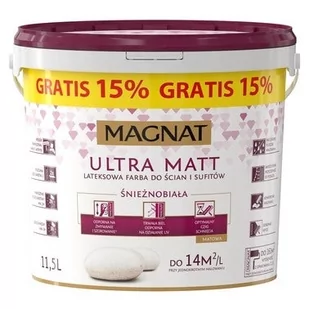 Farba Magnat Ultra Matt biała 11,5l - Farby wewnętrzne - miniaturka - grafika 1