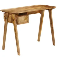 Biurka - vidaXL Biurko, 110 x 50 x 76 cm, lite drewno mango vidaXL - miniaturka - grafika 1