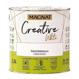 Śnieżka Farba lateksowa 2,5 L biała MAGNAT CREATIVE - Farby wewnętrzne - miniaturka - grafika 1